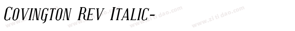 Covington Rev Italic字体转换